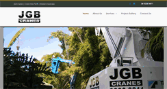 Desktop Screenshot of jgbcranes.com.au